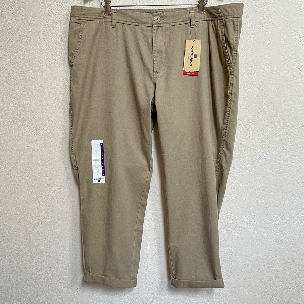 Woolrich Sunday Chino Pants Khaki Women’s Sz 16